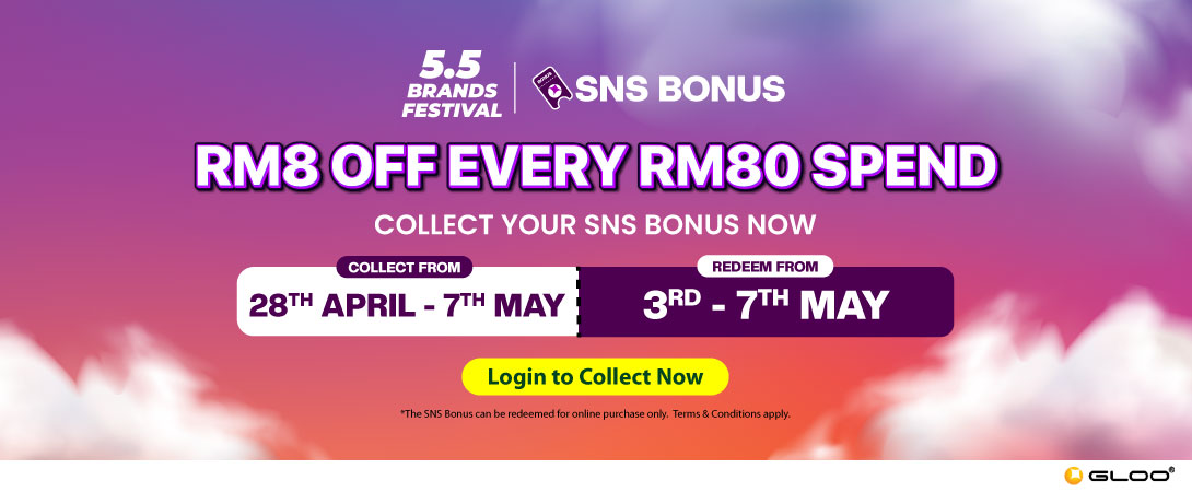 Collect SNS Bonus and save more on 5.5 Brands Festival