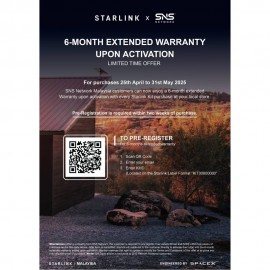 Starlink Flat High Performance Kit STA-02541702 -No Router (Dish, Power Supply, Power Supply Mount, Ethernet Cable 5m, AC Cable 1.8m (Power Supply), Starlink Cable 25m, Wedge Mount Kit)