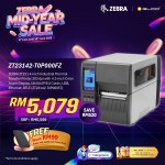 ZEBRA ZT231 4-inch Industrial Thermal Transfer Printer 203 dpi with 4.3-inch Color Touch Display, UK/AU/JP/EU Cords, USB, Ethernet, BTLE (ZT23142-T0P000FZ)