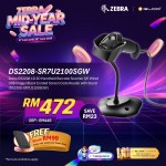 Zebra DS2208 1D 2D Handheld Barcode Scanner QR Wired USB Imager Black Corded Screen Code Reader with Stand (DS2208-SR7U2100SGW)