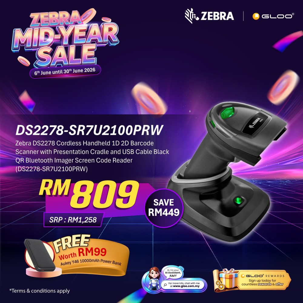 Zebra DS2278 Cordless Handheld 1D 2D Barcode Scanner with Presentation Cradle and USB Cable Black QR Bluetooth Imager Screen Code Reader (DS2278-SR7U2100PRW)