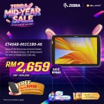 Zebra ET40 Enterprise Android Tablets 10.1" WUXGA Display 1D 2D Bluetooth 5.0 WiFi (ET40AB-001C1B0-A6)