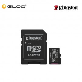 Kingston 128GB Canvas Select Plus UHS-I microSDXC Memory Card with SD Adapter SDCS3/128GB