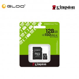 Kingston 128GB Canvas Select Plus UHS-I microSDXC Memory Card with SD Adapter SDCS3/128GB