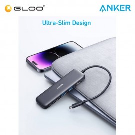 Anker 332 USB-C Hub 5-In-1 to HDMI/USB-C Port/2 USB-A Ports/PD-in port