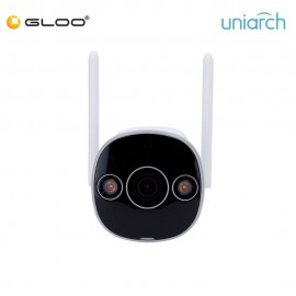 Uniarch B2D 3MP Outdoor Bullet WiFi CCTV Camera Night Vision IR 20m Two-Way Audio