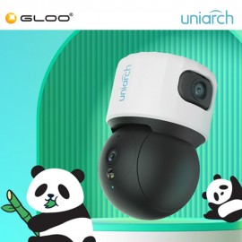 Uniarch S3S 10MP (5+5) Dual Lens WiFi PT CCTV Indoor Camera 360 Auto Tracking Dual View Night Vision