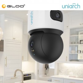 Uniarch S3S 10MP (5+5) Dual Lens WiFi PT CCTV Indoor Camera 360 Auto Tracking Dual View Night Vision
