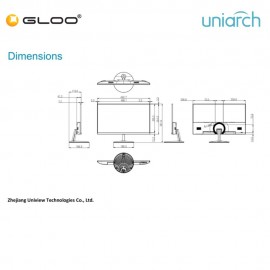 Uniarch MW-LC22-S 22" FHD VA Monitor 100Hz 5ms HDMI VGA Built-in Speaker 