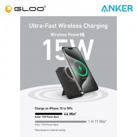 Anker MagGo Power Bank (10,000mAh, 15W) A1654 - Black