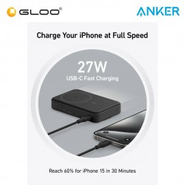 Anker MagGo Power Bank (10,000mAh, 15W) A1654 - Black