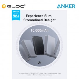 Anker MagGo Power Bank (10K, Magnetic Wireless) - Black A1664