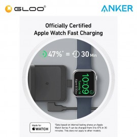 Anker MagGo Wireless Charging Station (15W, Foldable 3-in-1) - Black