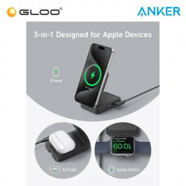 Anker MagGo Wireless Charging Station (Foldable 3-in-1) B2557