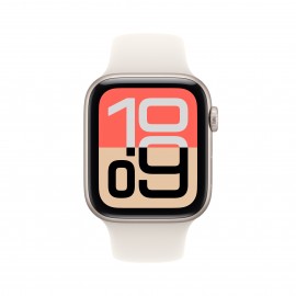 Apple Watch SE 3 GPS + Cellular 44mm Starlight Aluminium Case with Starlight Sport Band - M/L MEPF4X/A