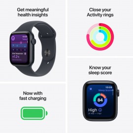 Apple Watch SE 3 GPS + Cellular 44mm Starlight Aluminium Case with Starlight Sport Band - M/L MEPF4X/A
