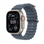 Apple Watch Ultra 3 GPS + Cellular 49mm Natural Titanium Case with Anchor Blue Ocean Band MEWH4X/A