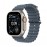 Apple Watch Ultra 3 GPS + Cellular 49mm Natural Titanium Case with Anchor Blue Ocean Band MEWH4X/A