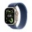 Apple Watch Ultra 3 GPS + Cellular 49mm Natural Titanium Case with Blue/Bright Blue Trail Loop - M/L MEWU4X/A