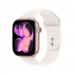 Apple Watch Series 11 GPS + Cellular 42mm Rose Gold Aluminium Case with Light Blush Sport Band - M/L MF8F4X/A