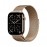 Apple Watch Series 11 GPS + Cellular 46mm Gold Titanium Case with Gold Milanese Loop - S/M MFD74X/A