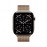 Apple Watch Series 11 GPS + Cellular 46mm Gold Titanium Case with Gold Milanese Loop - S/M MFD74X/A