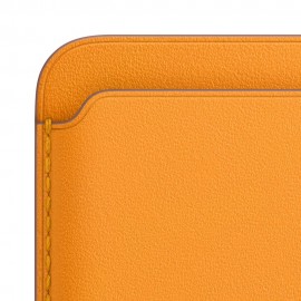 iPhone Leather Wallet with MagSafe - California Poppy