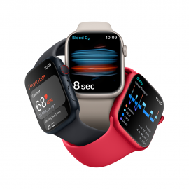 Apple Watch Series 8 GPS + Cellular, 41mm Silver Stainless Steel Case with Silver Milanese Loop