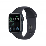 [2022] Apple Watch SE GPS 40mm Midnight Aluminium Case with Midnight Sport Band - Regular