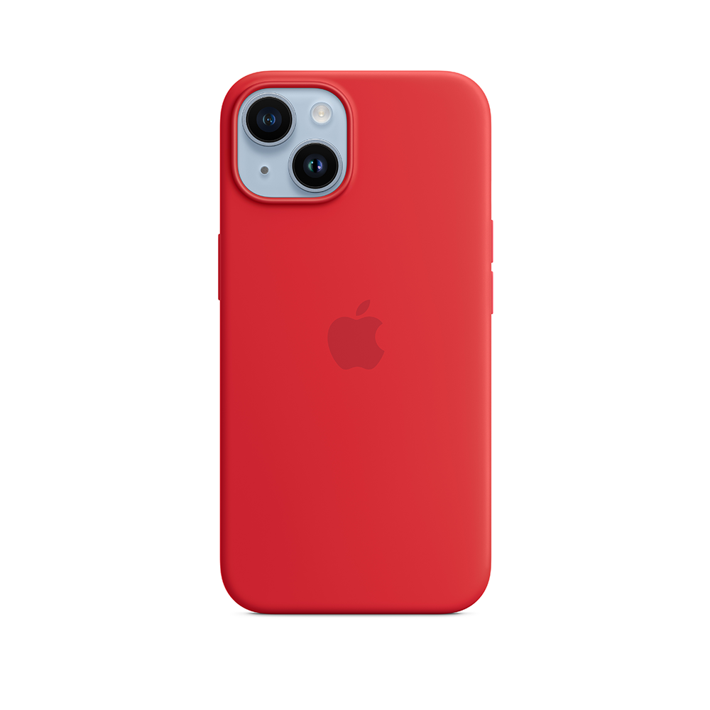 Apple iPhone 14 Silicone Case with MagSafe - (PRODUCT)RED MPRW3FE/A