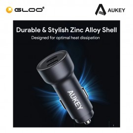 Aukey Enduro Dual 65W Dual USB C Power Delivery Car Charger CC-Y23 689323787234