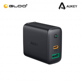 AUKEY PA-D1 Focus Dual-Port 30W PD Wall Charger with GaN Tech Dynamic Detect 608119198559