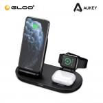 Aukey 3-in-1 AirCore Wireless Charging Station Stand Charging Dock LC-A3