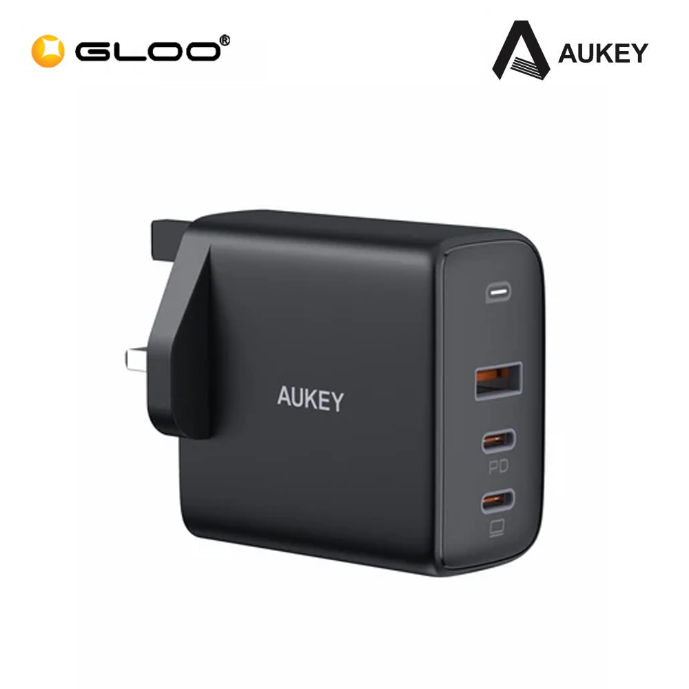 AUKEY 3-Port 90W PD Wall Charger with GaN Power Tech PA-B6S  608119200382