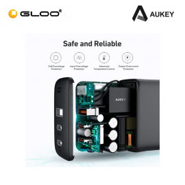 AUKEY 3-Port 90W PD Wall Charger with GaN Power Tech PA-B6S  608119200382