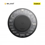Baseus Simple 2 Wireless Charger 15W Cluster Black（Include: Cable Type-C To Type-C 24W 12V/2A 1m Cluster Black) 6932172624507