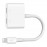 BELKIN LIGHTNING AUDIO + CHARGE ROCKSTAR,4",WHITE 745883716517