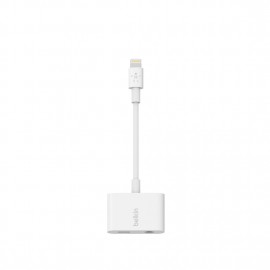 BELKIN 3.5MM CHARGE ROCSTAR IPHONE 7 & 7 PLUS, 4", WHITE - 745883734108
