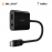 Belkin RockStar™ 3.5mm Audio + USB-C Charge Adapter 16CM CABLE NPA004btBK