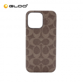 COACH Slim Wrap case iPhone 14 Pro Max 6.7" - Signature C Tan