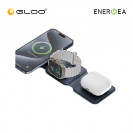 ENERGEA BAZIC GOMAG TRIO PLUS, 3IN1 ELEVATED FOLDABLE MAGNETIC WIRELESS CHARGER 15W - BLUE 8885020100624