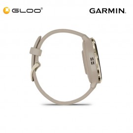 Garmin Venu 3S Touch Advanced GPS Smartwatch Silver Stainless Steel Bezel with Sage Gray Case 41mm - French Gray