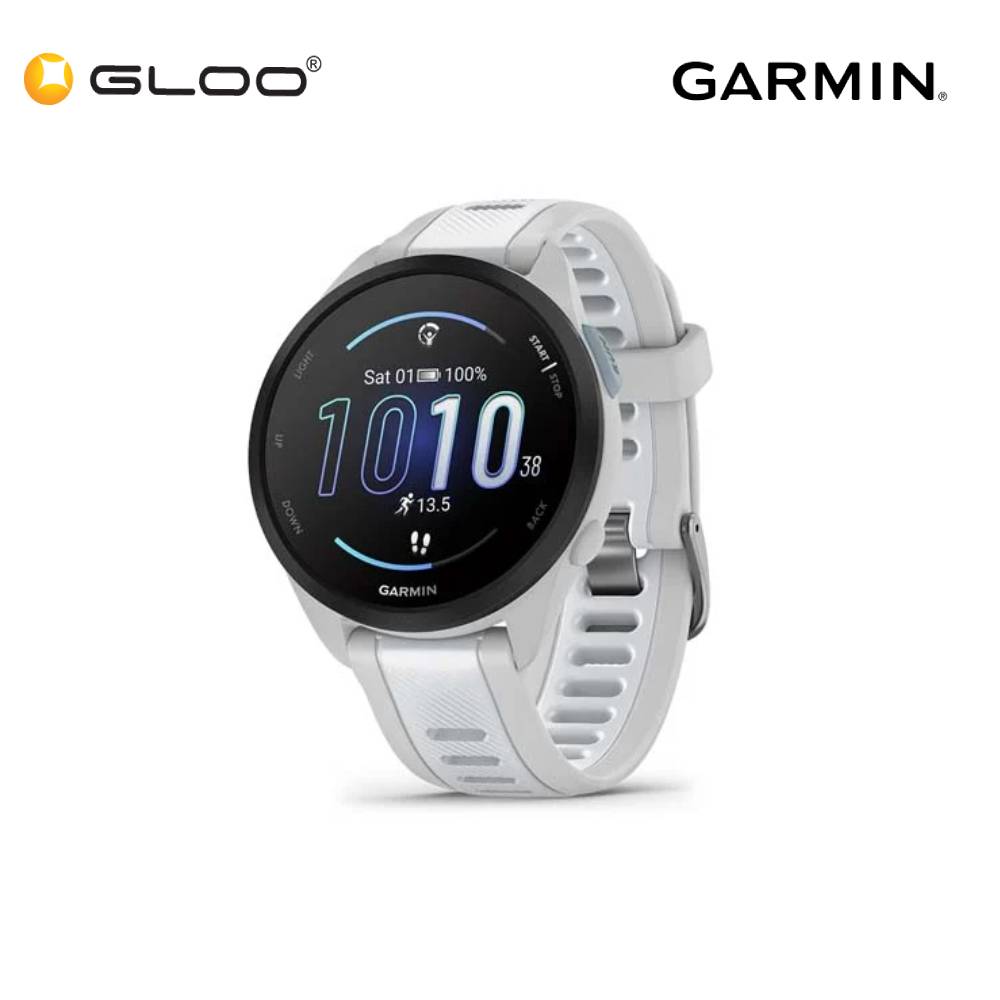 Garmin Forerunner 165 GPS Running Smartwatch - Mist Gray/Whitestone