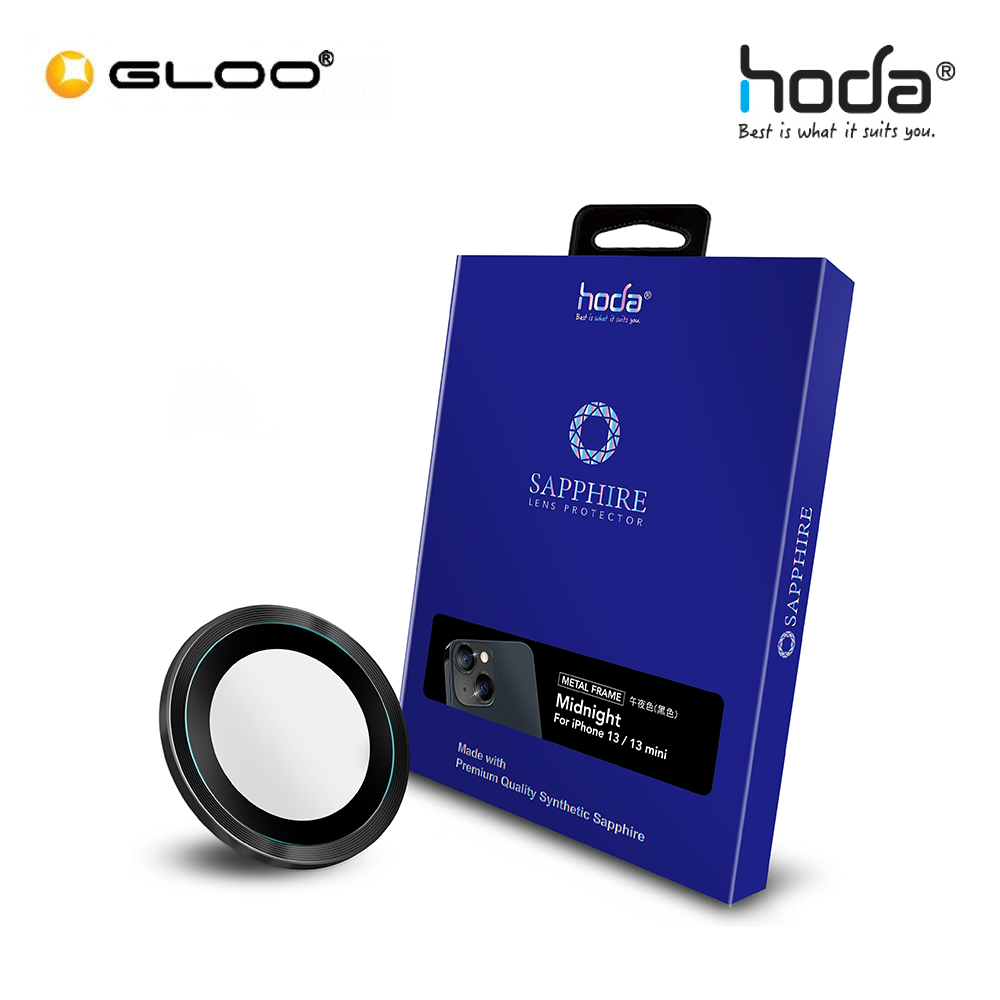 Hoda Sapphire Lens Protector iPhone 13 mini/ 13 - Midnight Black (2PCS) 4711103542774