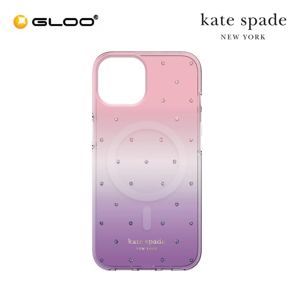 KATE SPADE New York Protective Hardshell for Magsafe case for iPhone 14 Pro 6.1" - Ombre Pin Dot
