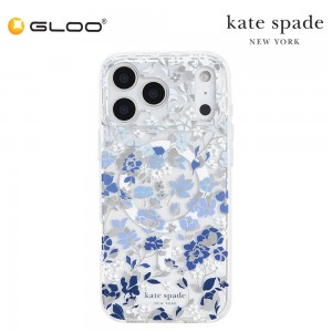 Kate Spade Flowered Blue Protective Hardshell - iPhone 17 Pro
