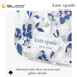 Kate Spade Flowered Blue Protective Hardshell - iPhone 17 Pro