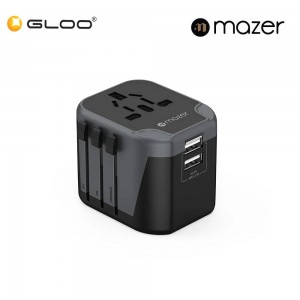 Mazer IFTravel120 Infinite 2 USB-A World Travel Charger - Grey 8881304544108