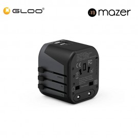 Mazer IFTravel120 Infinite 2 USB-A World Travel Charger - Grey 8881304544108