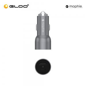 Mophie Car Charger USB-C & USB-A 37W - Space Grey 840056174597